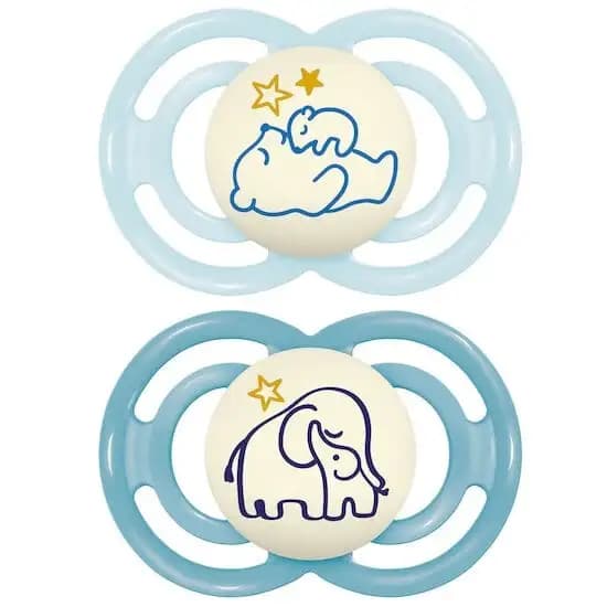 Lot de 2 sucettes Perfect Nuit 6m+ Aléatoire